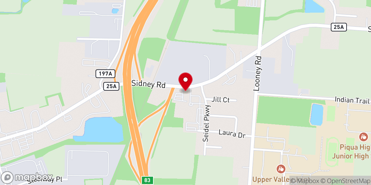 Map showing location of Grace Family Worship Center