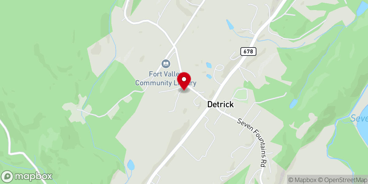 Map showing location of White Chapel United Methodist Church