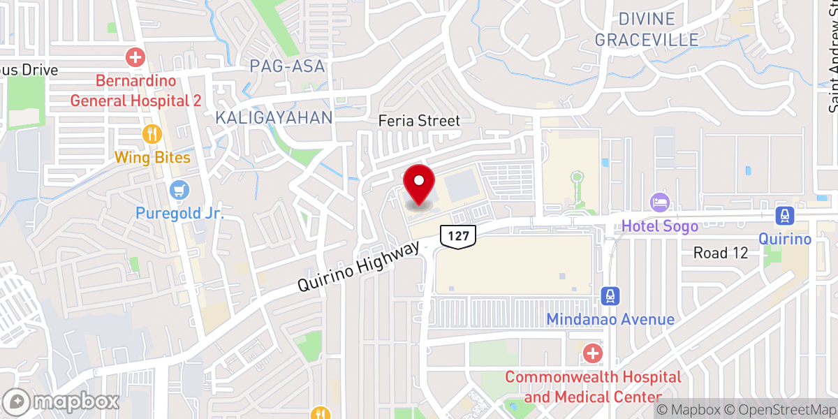 Map showing location of Victory Church of Asia - Fairview Quezon City