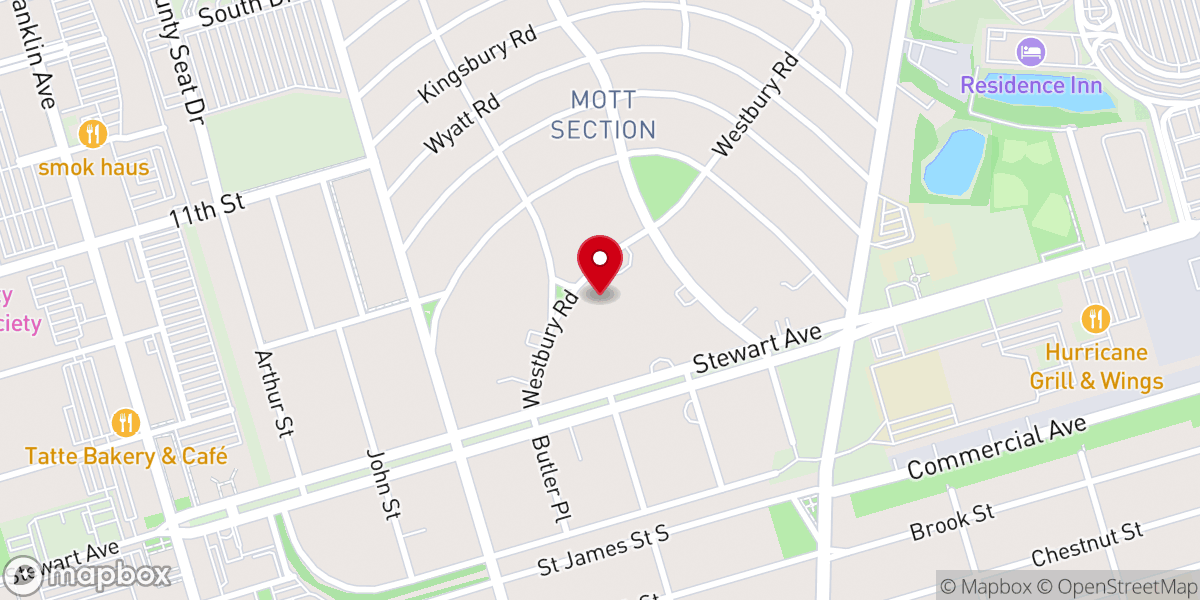 Map showing location of Church in the Garden