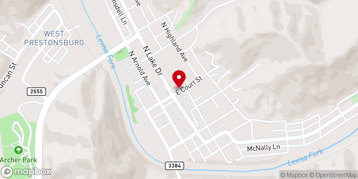 Map showing location of Destination Community Church
