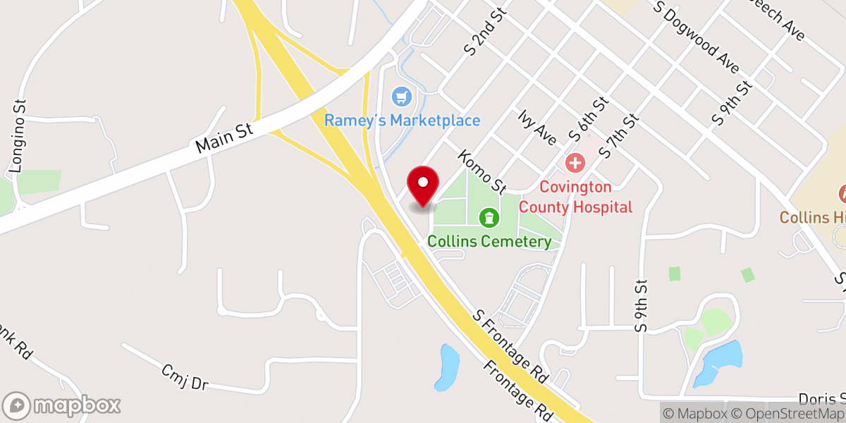 Map showing location of St. Elizabeth's Episcopal Church and Garden