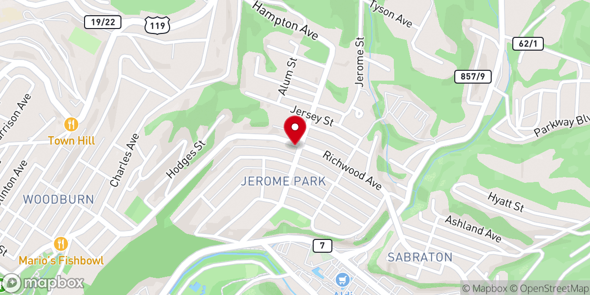 Map showing location of Sabra United Methodist Church
