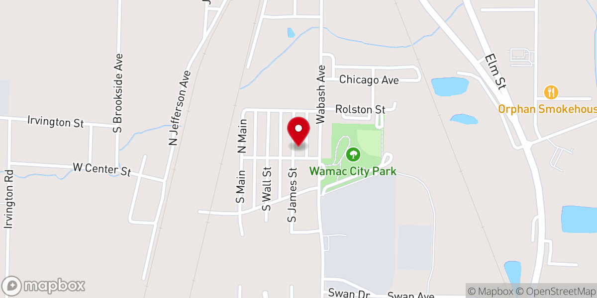 Map showing location of Wamac Mission Of Hope - Food Pantry