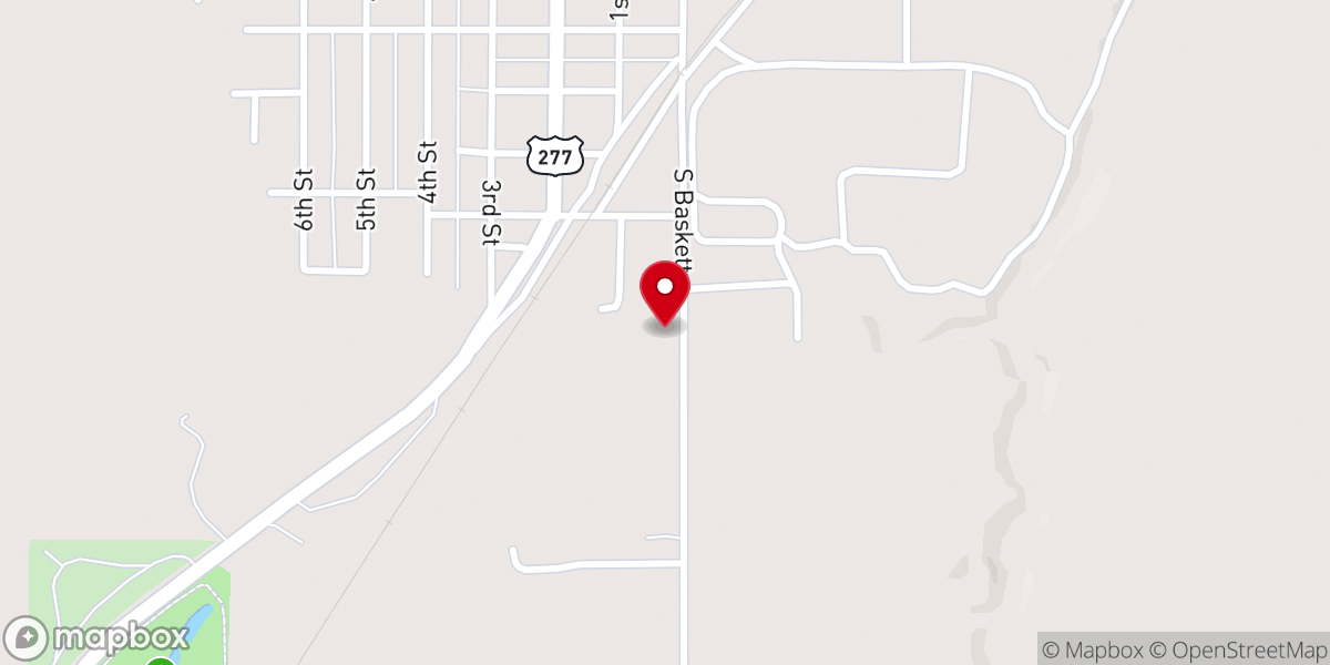Map showing location of Peace Lutheran Church