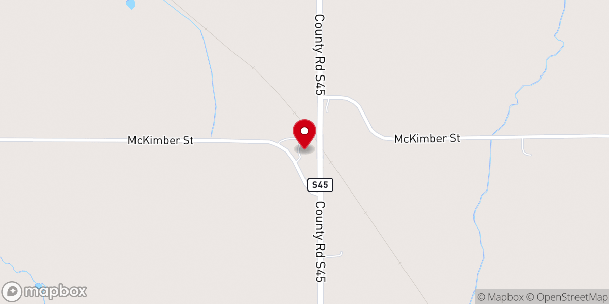 Map showing location of Fairview Christian Church