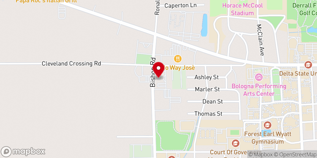 Map showing location of Calvery Church