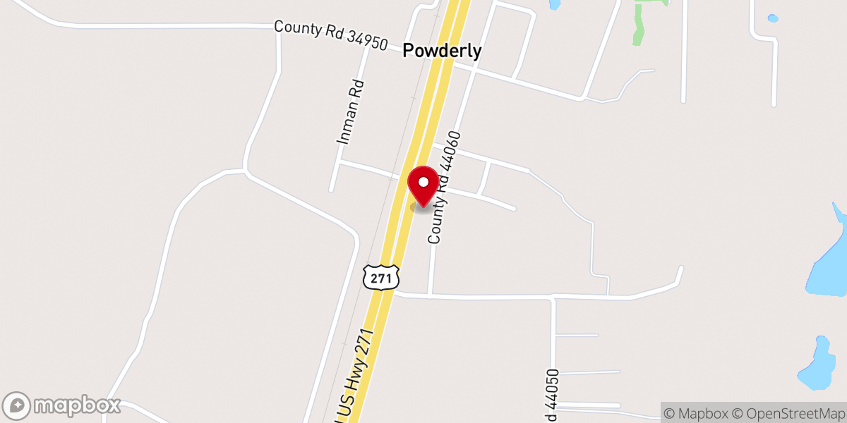 Map showing location of North Lamar Methodist Parish
