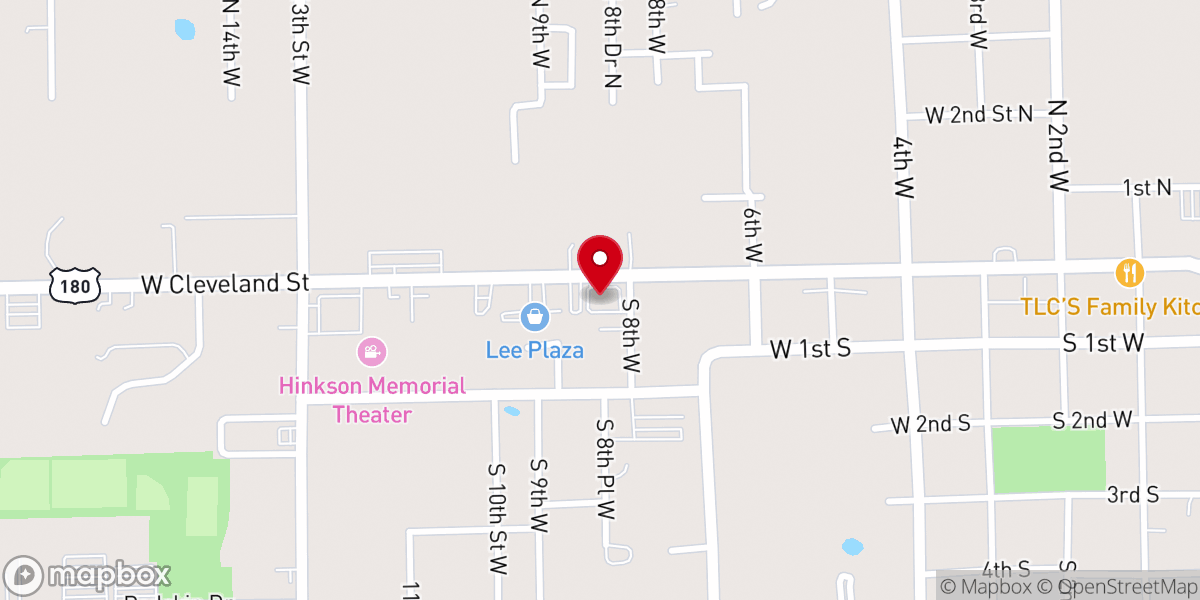 Map showing location of New Covenant Church Community Food Bank - Food Distribution Center