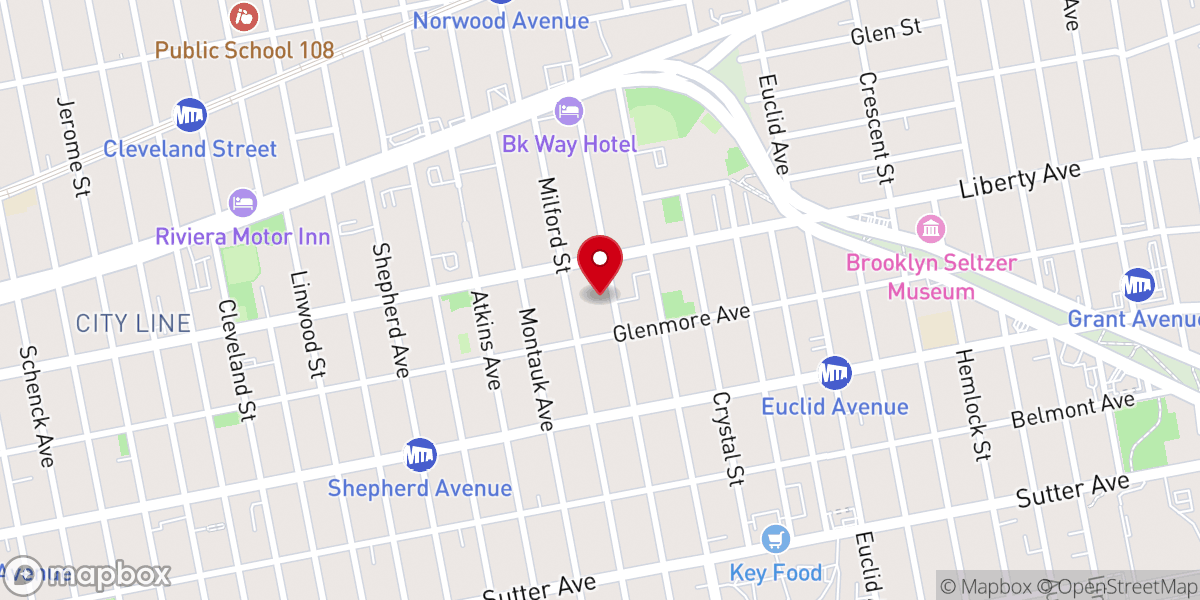 Map showing location of Second Saint James Church of Christ