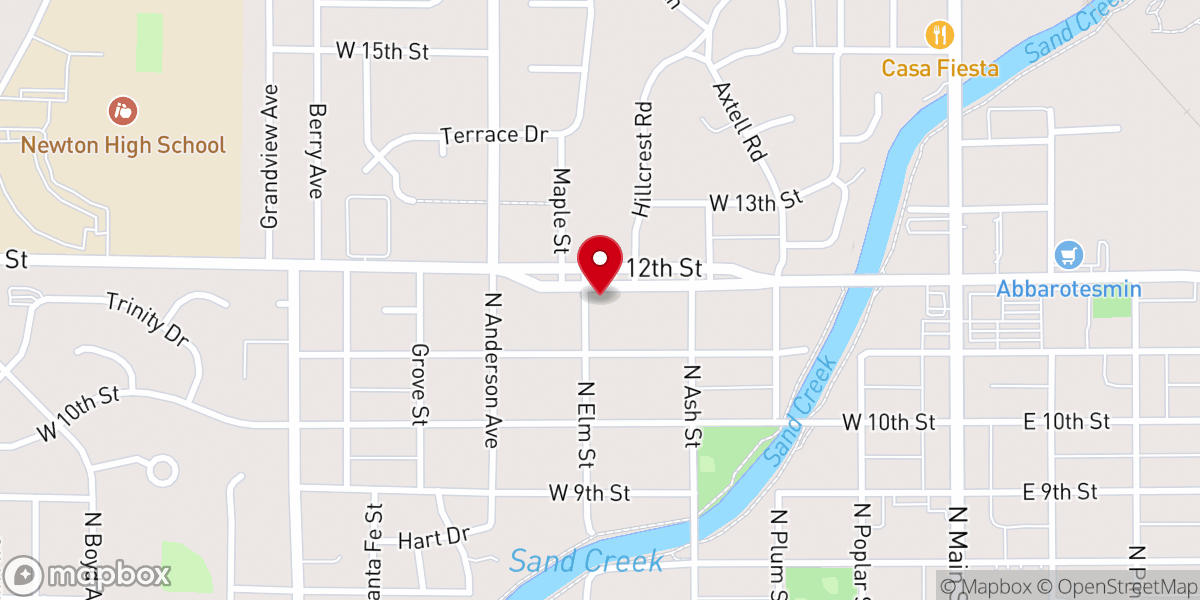 Map showing location of Outside The Walls Church