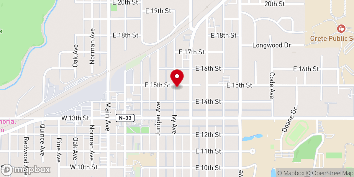 Map showing location of evagelicen church
