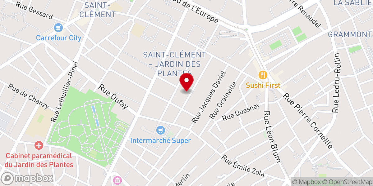 Map showing location of Eglise Rouen Métropole
