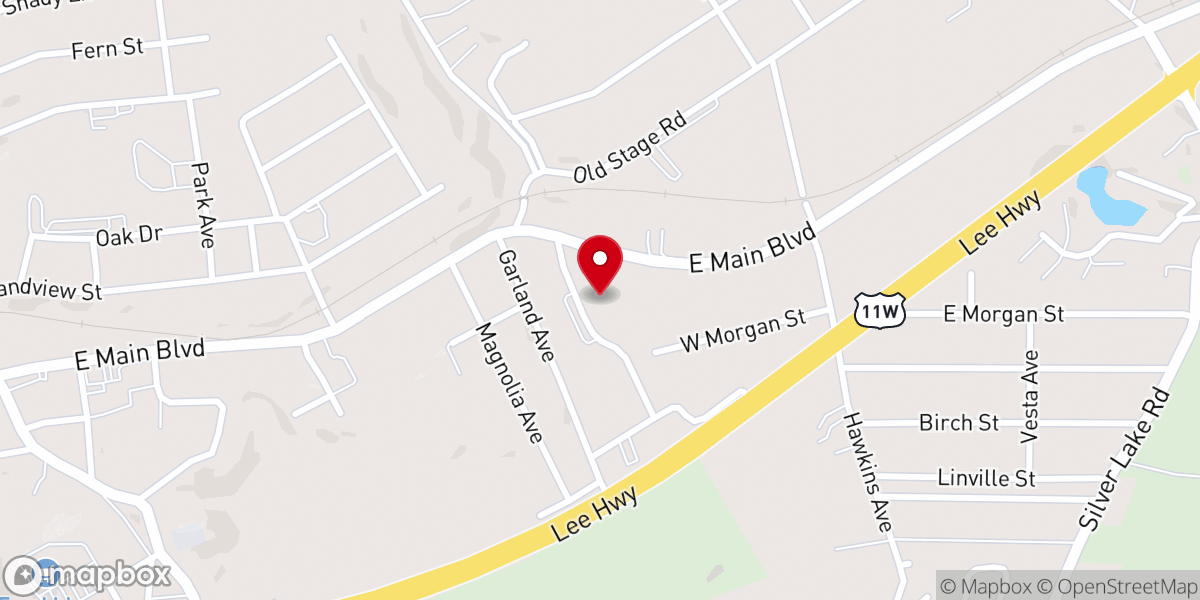 Map showing location of Church Hill Public Library