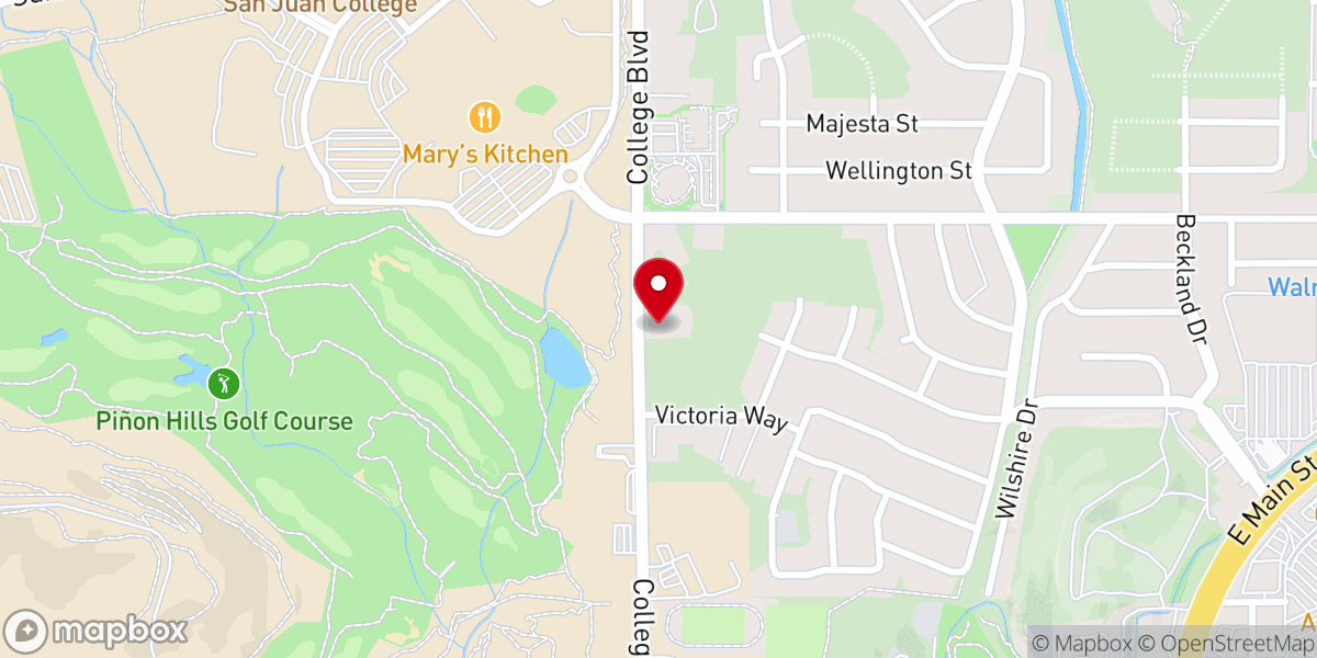 Map showing location of The Potter's House