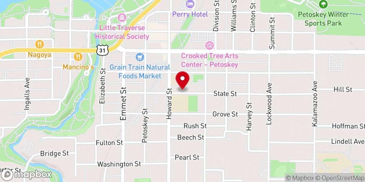 Map showing location of Brother Dan’s Food Pantry