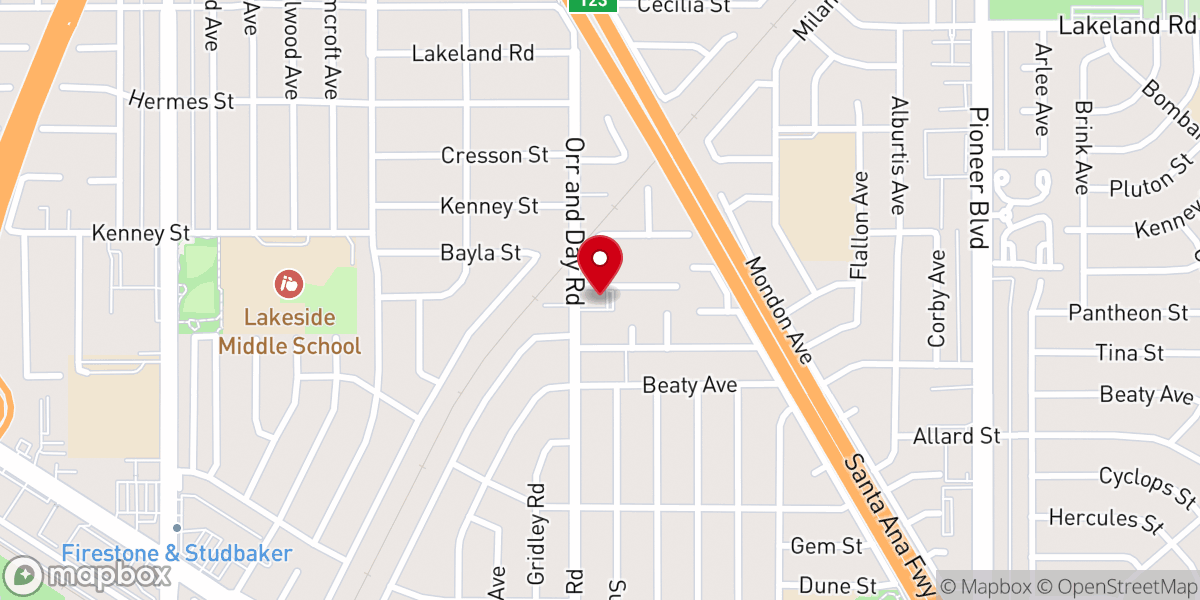 Map showing location of Norwalk Christian Fellowship