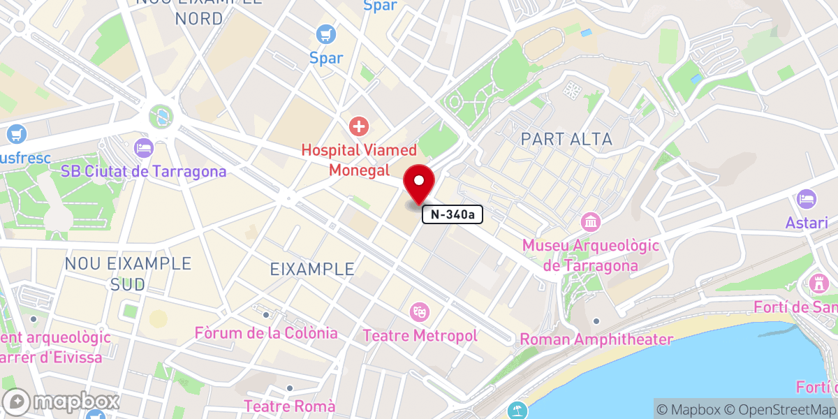 Map showing location of Iglesia San Francisco de Asís