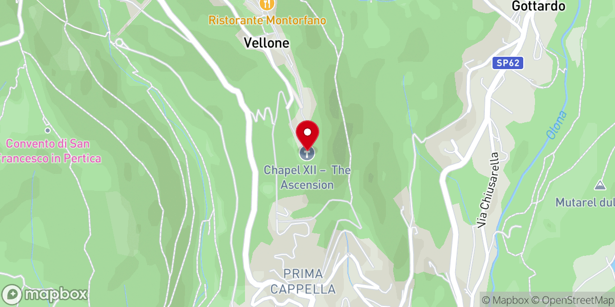 Map showing location of Dodicesima Cappella - L'Ascensione di Cristo