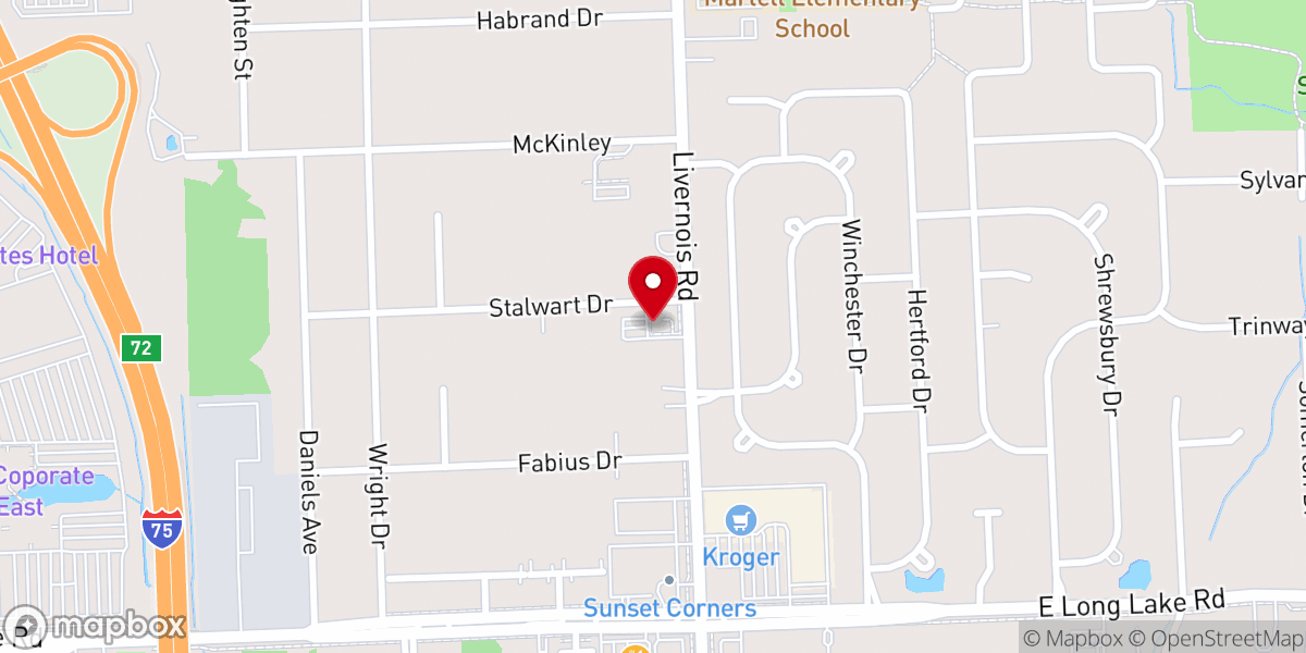 Map showing location of St Nicholas Romanian Orthodox Church