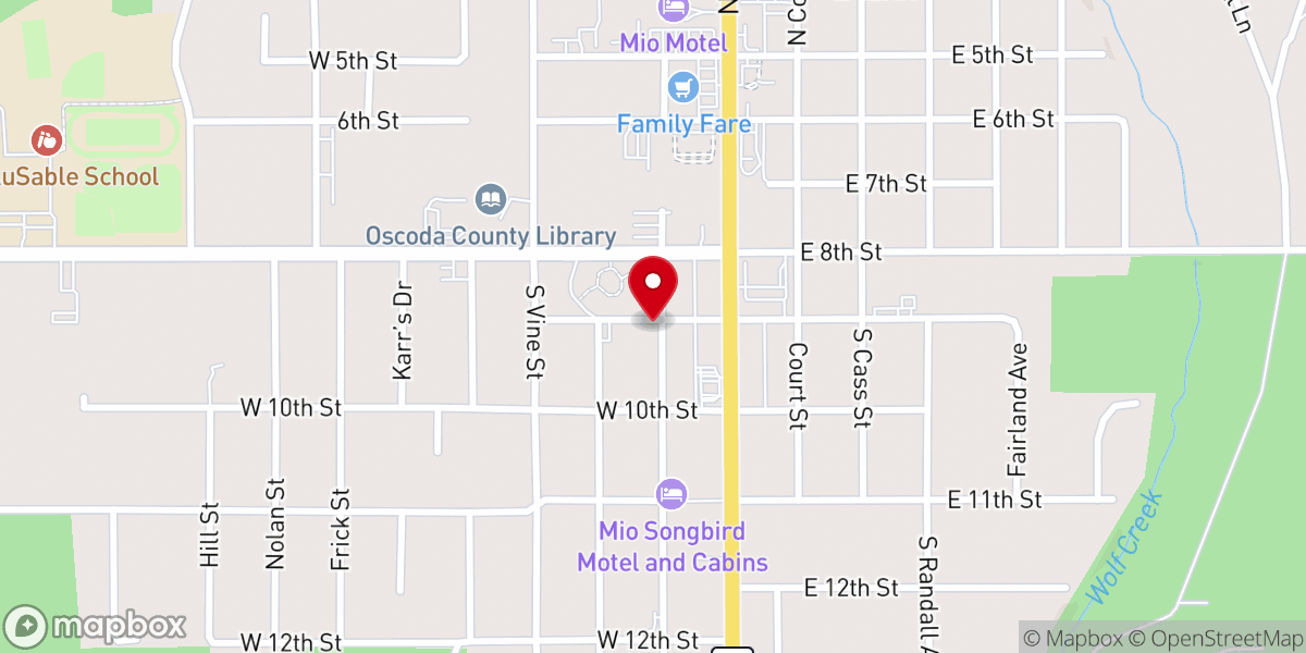 Map showing location of Grace Apostolic Church