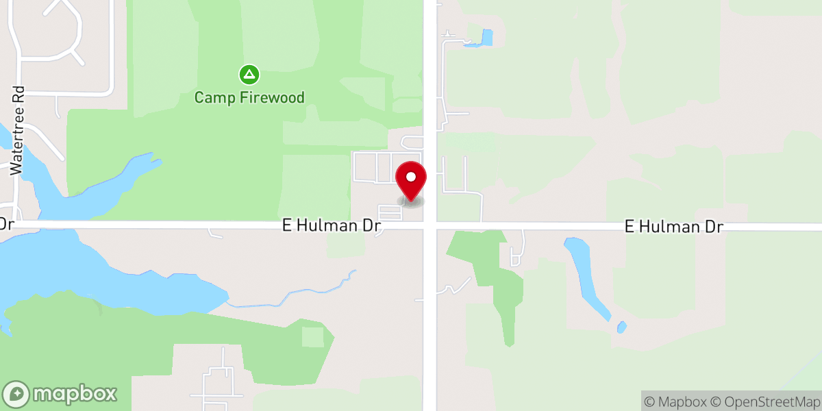 Map showing location of Union Christian Church