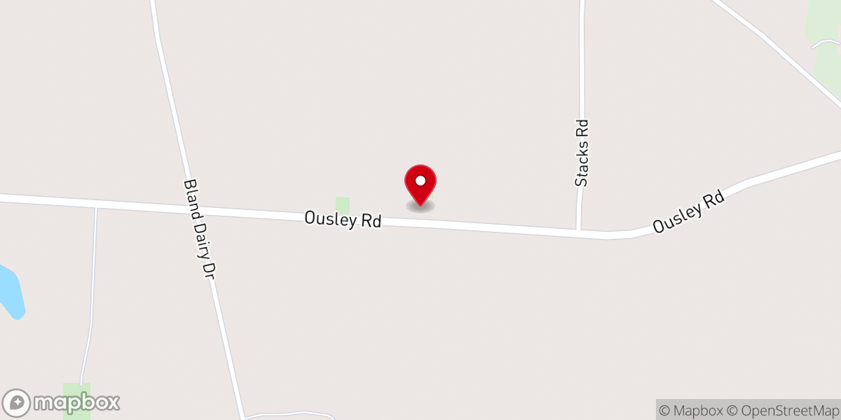 Map showing location of Woods Chapel A M E Church