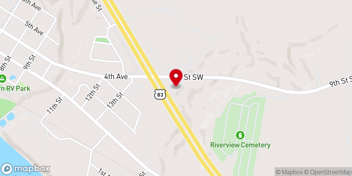 Map showing location of Journey Church - Washburn Campus Assemblies of God