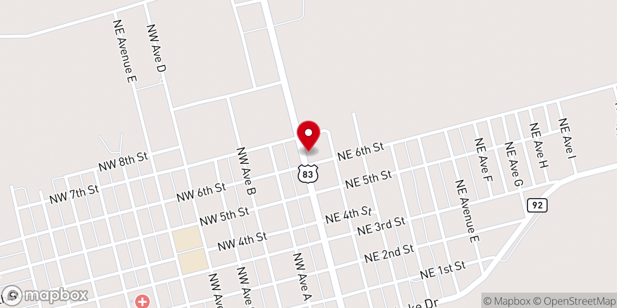 Map showing location of Central Avenue Baptist Church