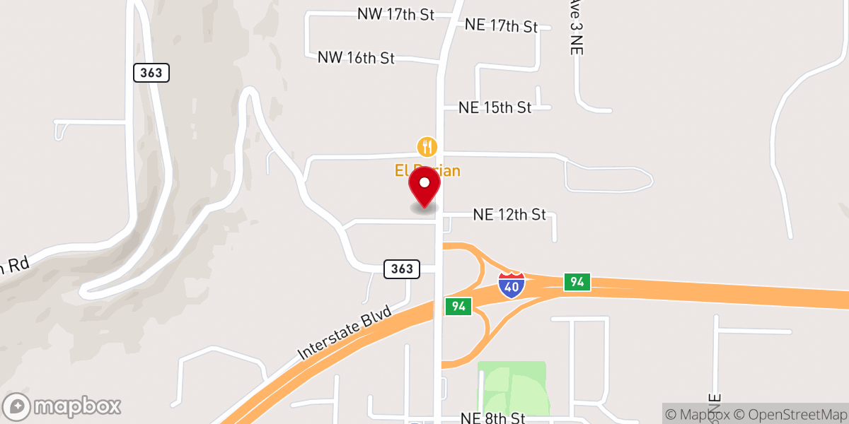Map showing location of Sonic Drive-In