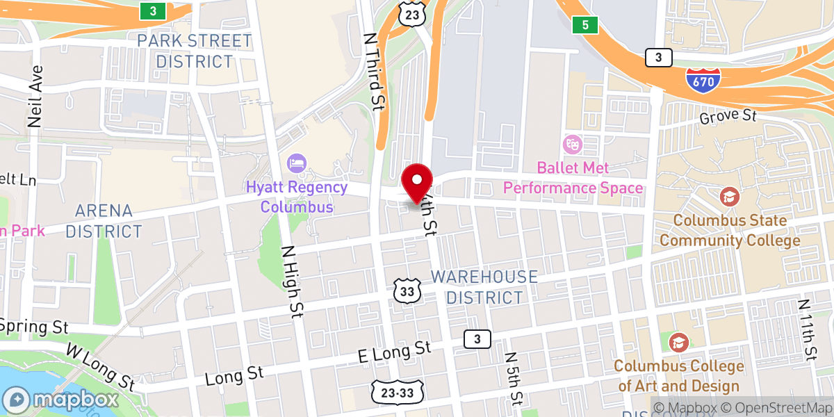 Map showing location of Original Design International