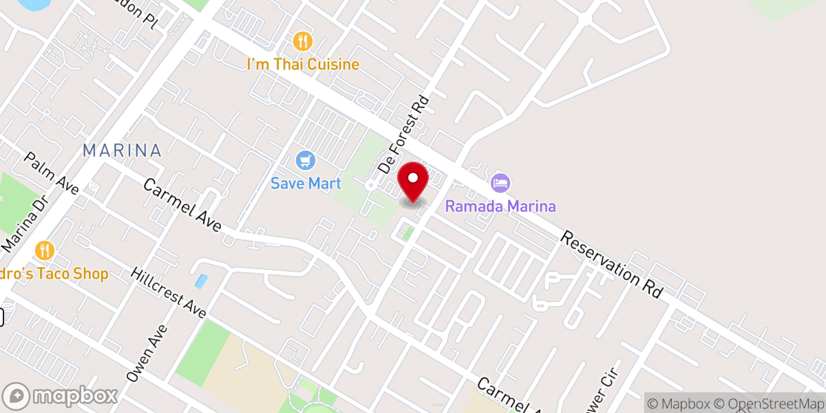 Map showing location of Compass Church Marina