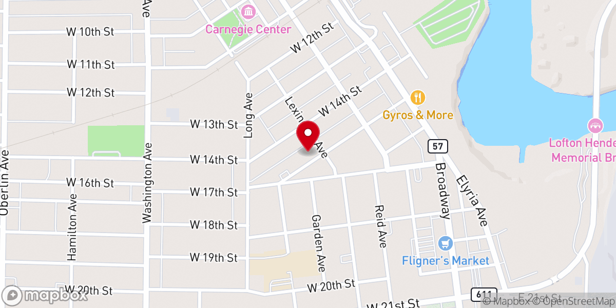 Map showing location of Nativity Blessed Virgin Mary Roman Catholic Church