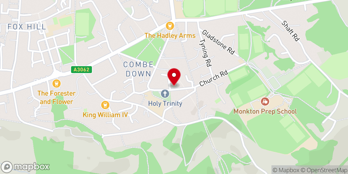Map showing location of Union Chapel