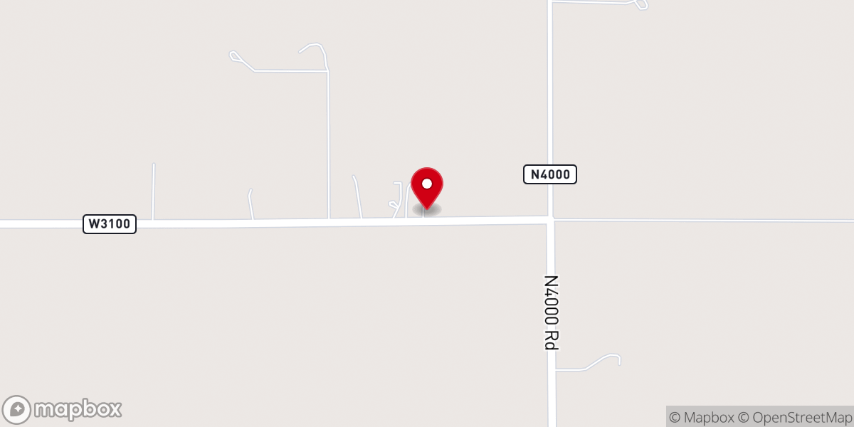 Map showing location of Happy Hill Church