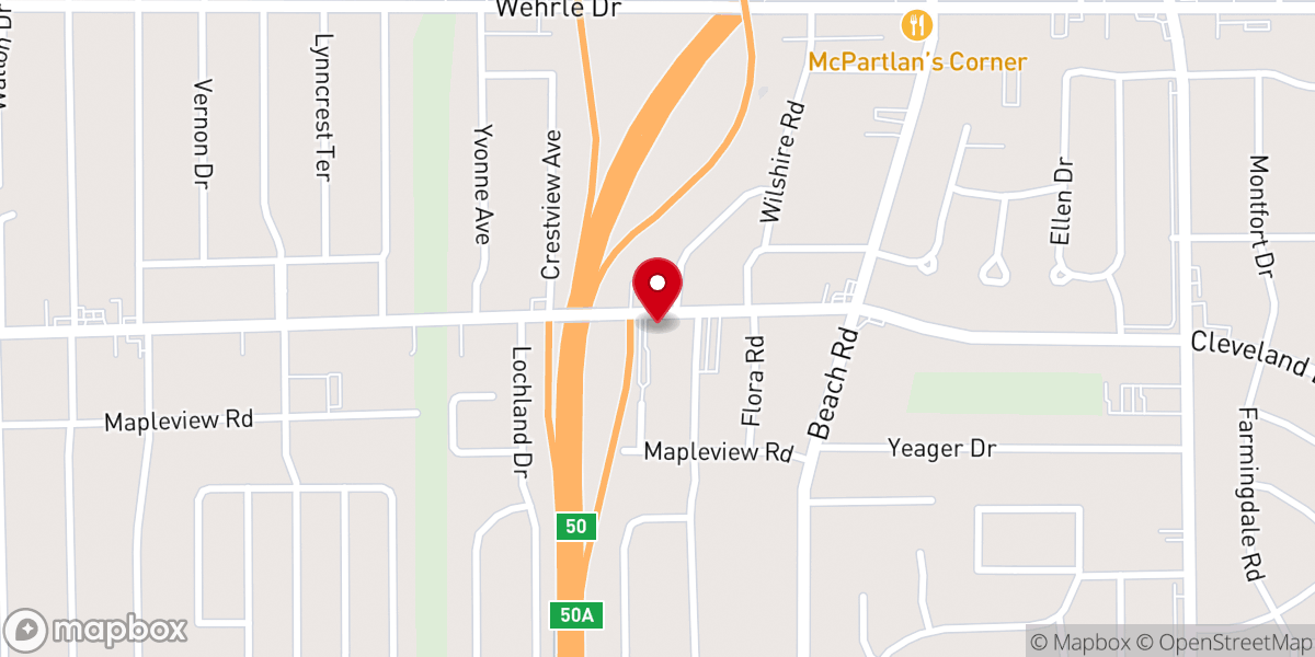Map showing location of Infant of Prague