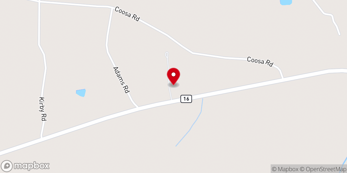Map showing location of First Baptist Church of Edinburg