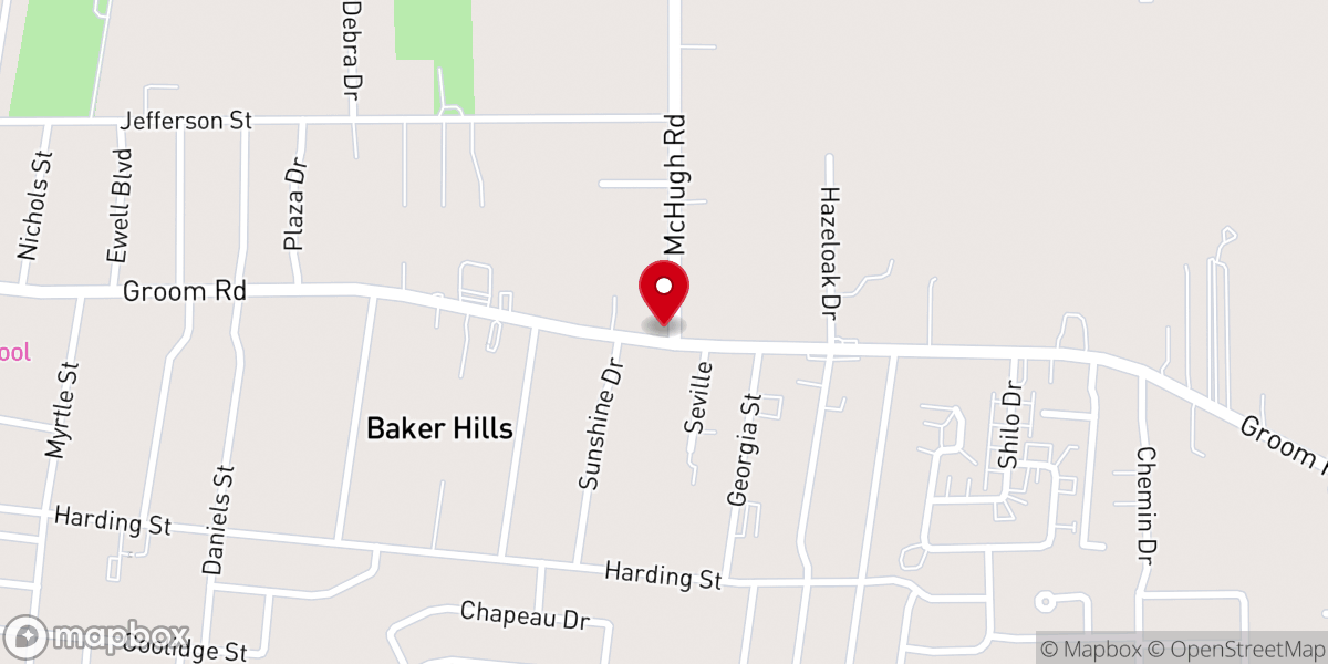 Map showing location of Greater First Church Baptist