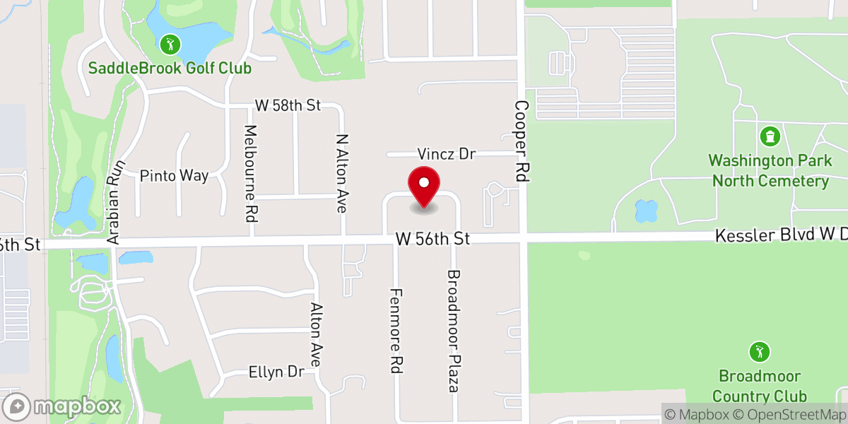 Map showing location of Kessler Krest Independent Baptist Church