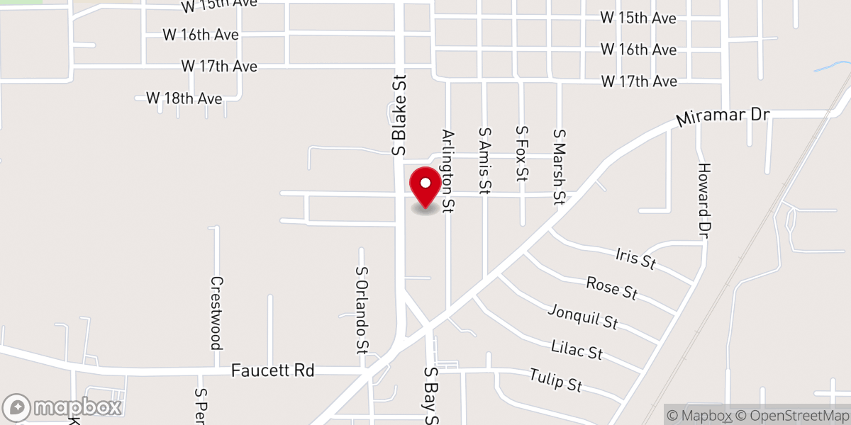Map showing location of Christ the Redeemer Church
