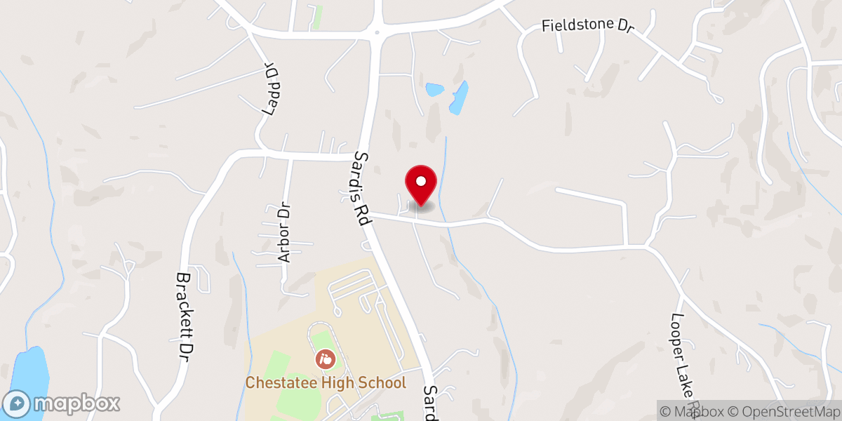 Map showing location of Canaan Baptist Church