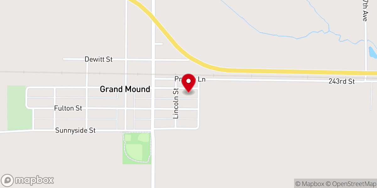 Map showing location of St Paul's United Methodist Church