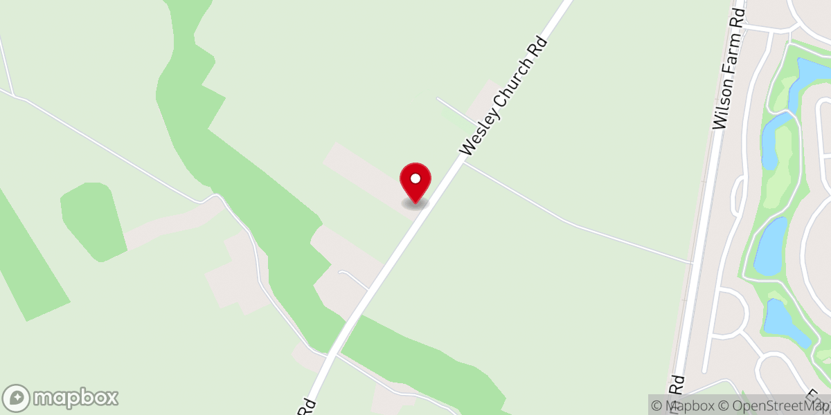 Map showing location of Bunting Kennels