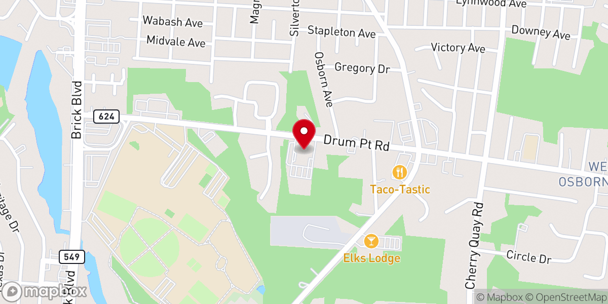 Map showing location of Brick Presbyterian Church