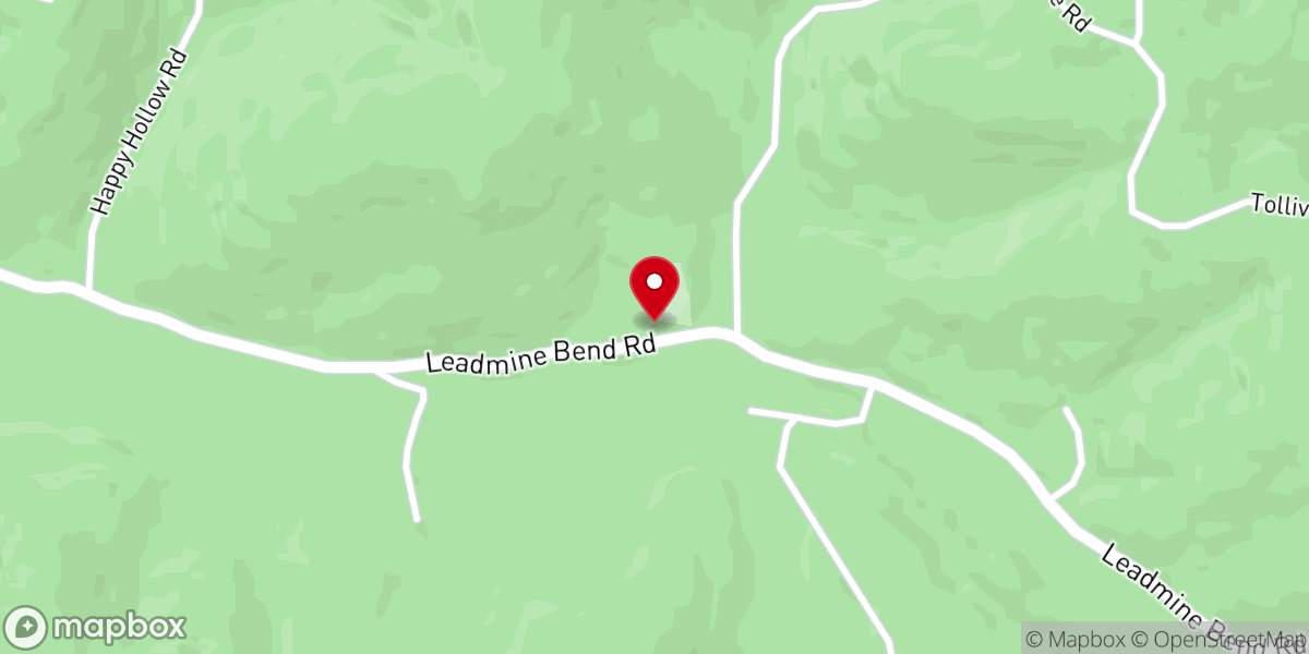 Map showing location of Taylor Grove Church
