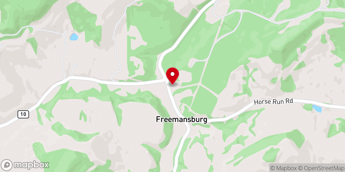 Map showing location of Freemansburg Methodist Church