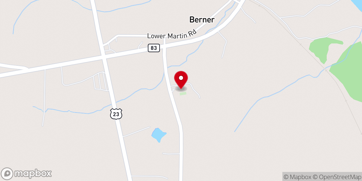 Map showing location of St Paul Baptist Church