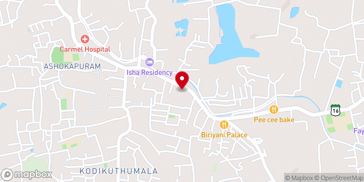Map showing location of CST Fathers - Provincial House, Colonypady