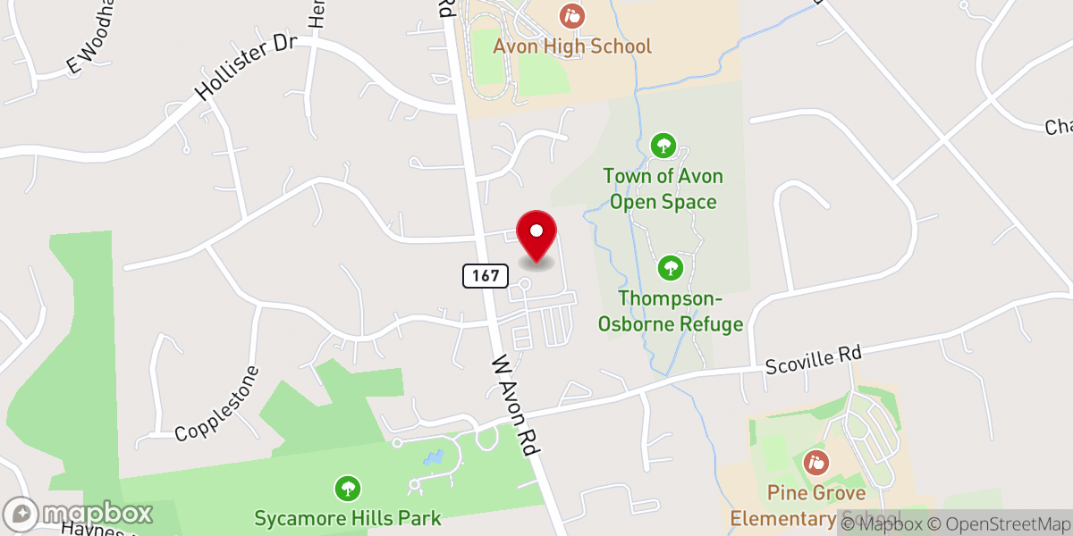 Map showing location of Valley Community Baptist Church