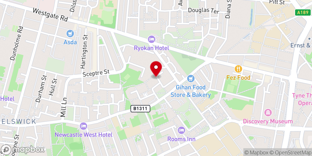 Map showing location of Life Transformation Church